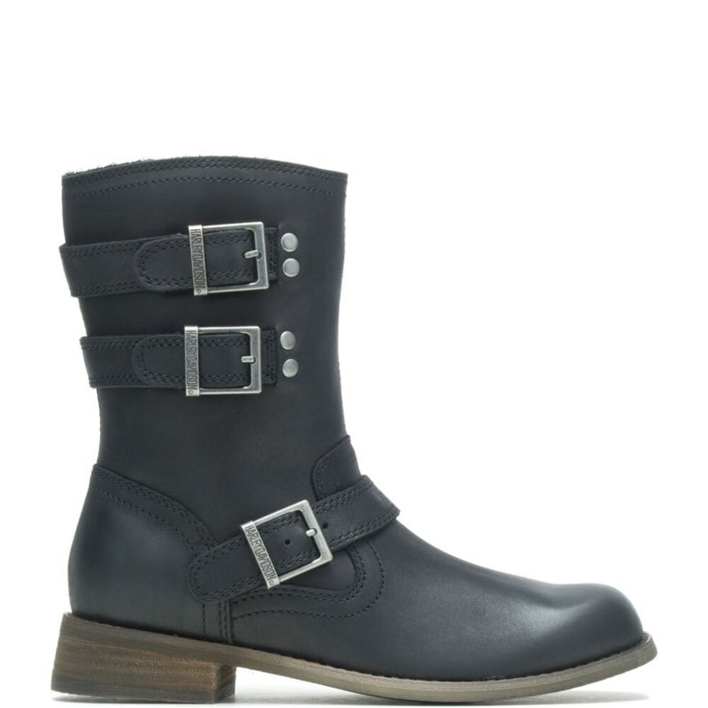 Harley-Davidson Womens Dorilee 7" Engineer Black Boots (NWT)